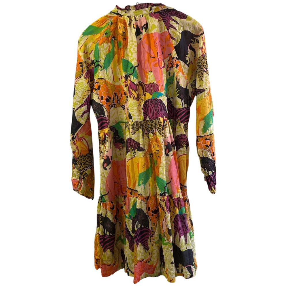 J. Crew Multicolor Animal-Print Midi Dress - Picture 3 of 8